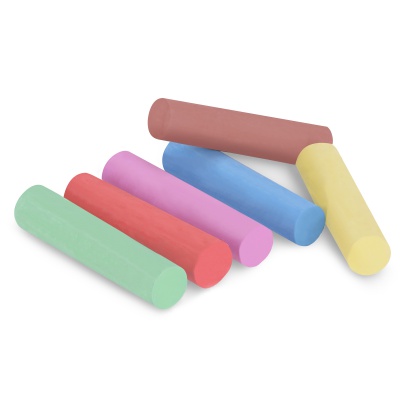 Křídy chodníkové EASY Colour, 6ks