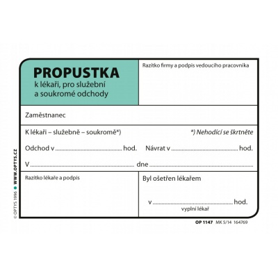 Propustka A7 Optys