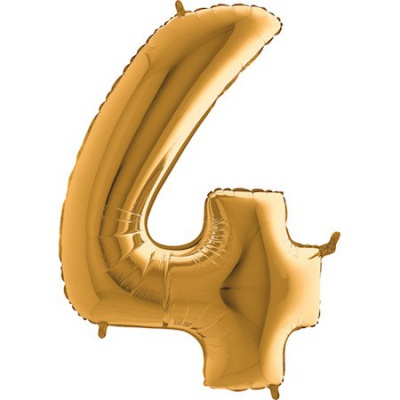Balónek fóliový 102 cm č.4 zlatý