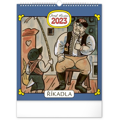 Nástěnný kalendář 2023 Josef Lada, Říkadla