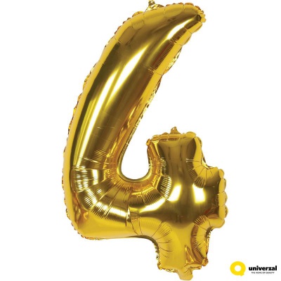Nafukovací balónek fóliový 60cm č.4 zlatý