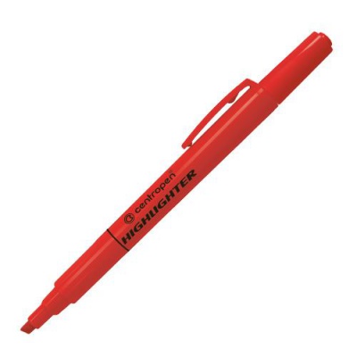 Zvýrazňovač Centropen 8722 červený
