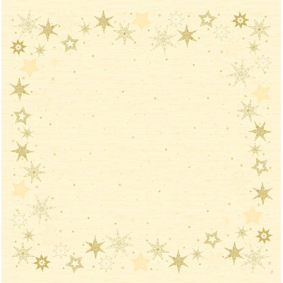 Ubrus vánoční DUNI Star stories Cream