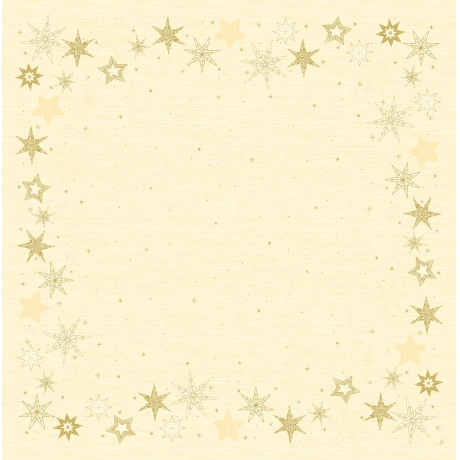 Ubrus vánoční DUNI Star stories Cream