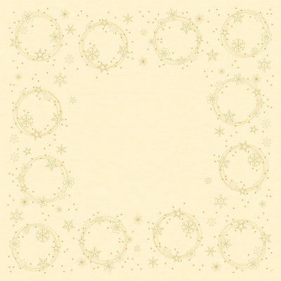 Ubrus DUNI 84x84cm Star shine Cream, 20 ks