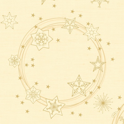 Ubrousky vánoční DUNI 40x40cm Star shine Cream, 60ks