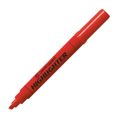 Zvýrazňovač Centropen 8552 červený