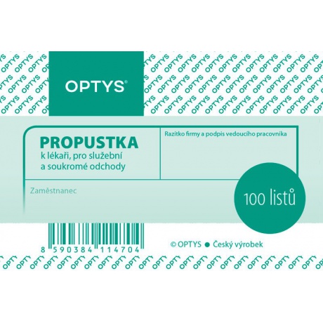 Propustka A7 Optys