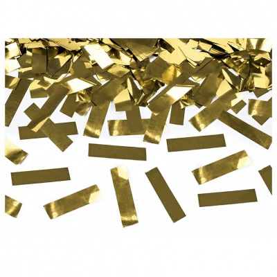Vystřelovací konfety zlaté 40cm