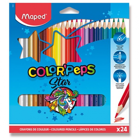 Pastelky Maped Color´Peps, 24ks