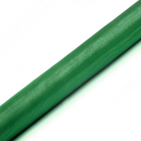 Organza 36cmx9m tmavě zelená (smaragdová)