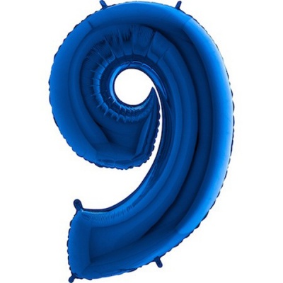 Balónek fóliový 102 cm č.9 modrý
