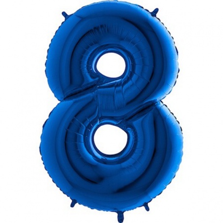 Balónek fóliový 102 cm č.8 modrý
