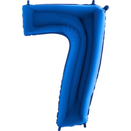 Balónek fóliový 102 cm č.7 modrý