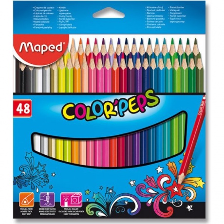Pastelky Maped Color´Peps, 48ks