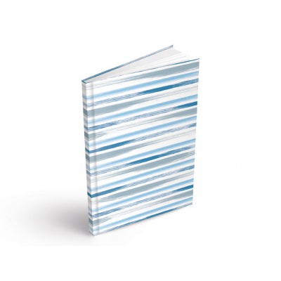 Záznamová kniha A4 linka Blue stripes, 200 listů