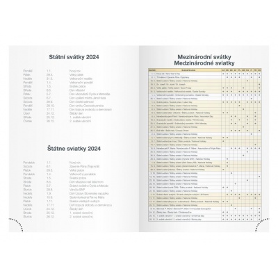 Diář 2024 T805 týdenní Květiny věnec