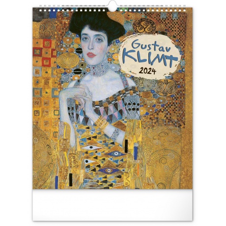 Nástěnný kalendář 2024 Gustav Klimt  30 × 34 cm