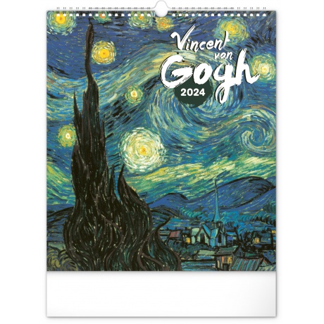 Nástěnný kalendář 2024 Vincent van Gogh, 30 × 34 cm