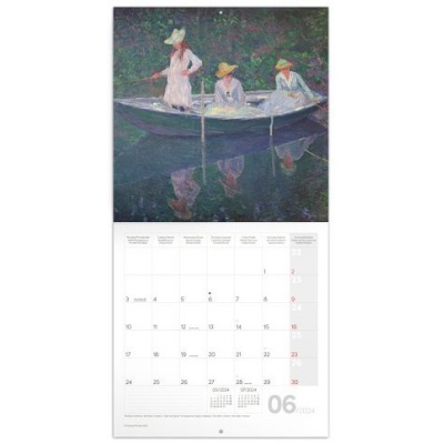Nástěnný kalendář 2024 poznámkový Claude Monet