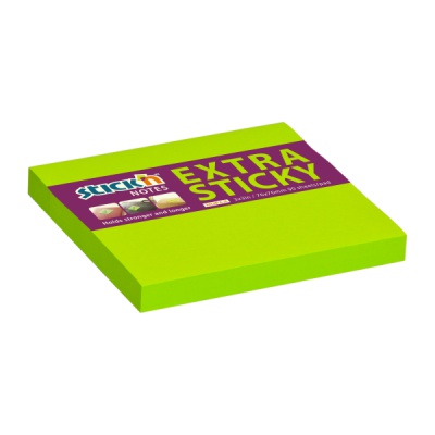 Lepící bloček 76x76 Stick´n EXTRA zelený, 100l