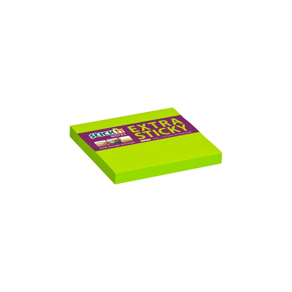 Lepící bloček 76x76 Stick´n EXTRA zelený, 100l Lepící bloček 76x76 Stick´n EXTRA zelený, 100l