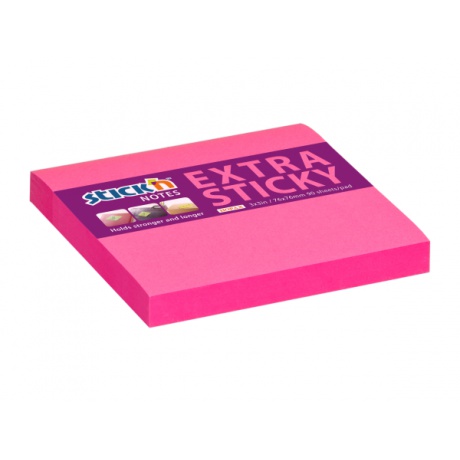 Lepící bloček 76x76 Stick´n EXTRA růžový, 100l