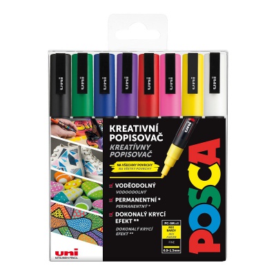 Popisovače Posca 3M, sada 8ks