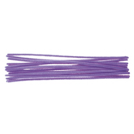 Žinylka, chlupaté modelovací drátky fialové, 16 ks