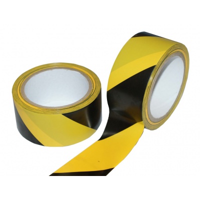 Lepící páska výstražná žluto-černá 48mmx22m