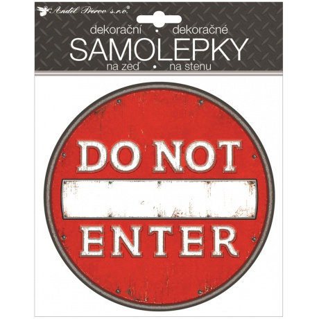 Samolepka Do not enter