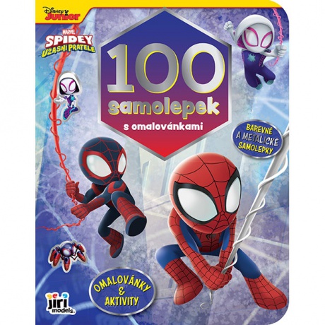 100 samolepek s omalovánkami Spiderman