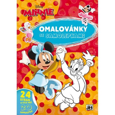 Omalovánky A4 se samolepkami Minnie