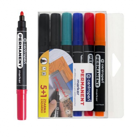 Popisovač Centropen 8566 sada 6 ks