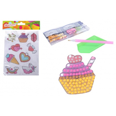 Kreativní set Diamond nálepky Cupcake