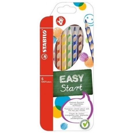 Pastelky Stabilo EASYcolors pro praváky, 6 barev