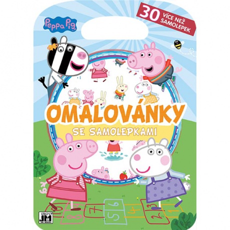 Omalovánky se samolepkami Peppa