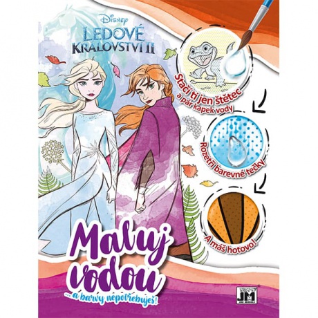 Omalovánky Maluj vodou A4 Ledové království