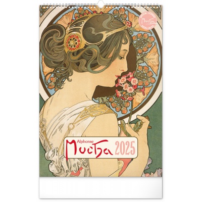 Nástěnný kalendář Alfons Mucha 2025