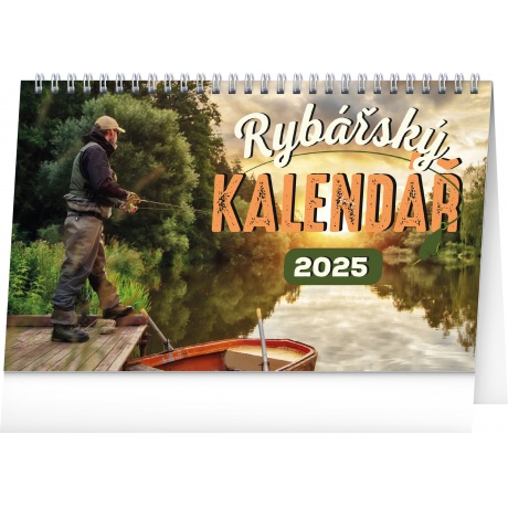 Kalendář 2025 stolní Rybářský