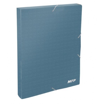 Box PP A4 s gumkou MFP modrý