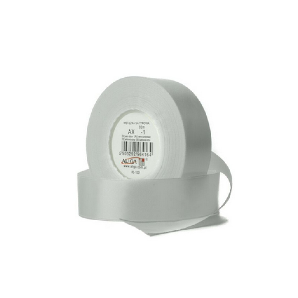Stuha saténová 12mmx32m bílá Stuha saténová 12mmx32m bílá