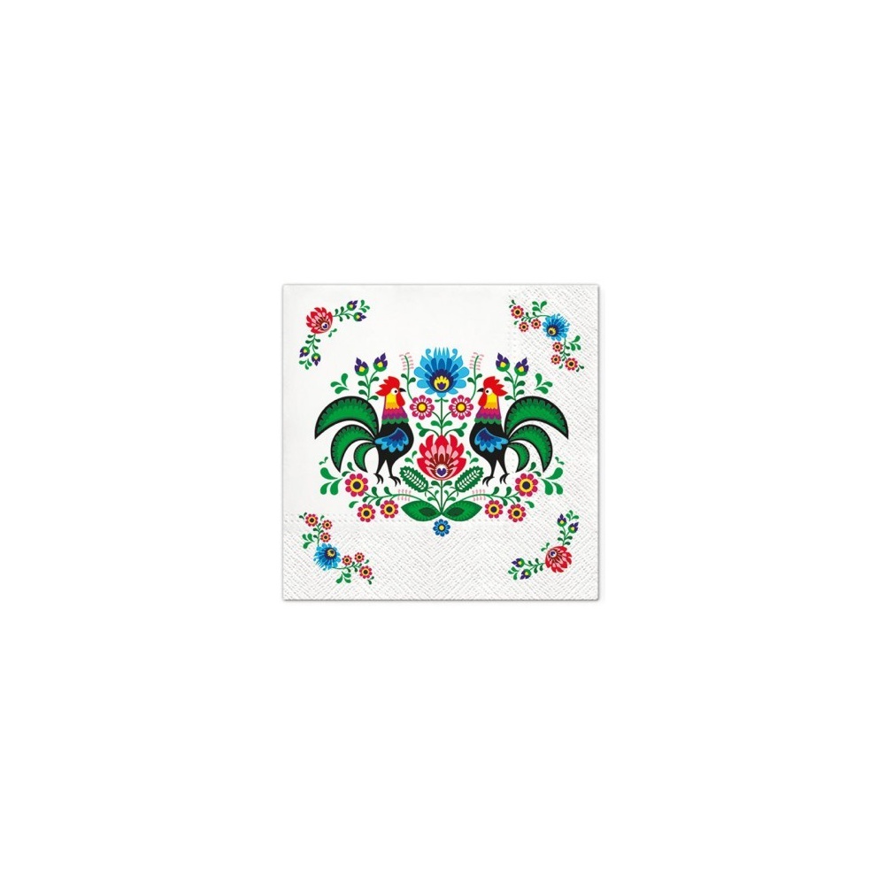 Ubrousky 3 vrstvé 33x33cm Folklor, 20ks Ubrousky 3 vrstvé 33x33cm Folklor, 20ks