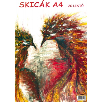 Skicák A4 Notes, 20 listů