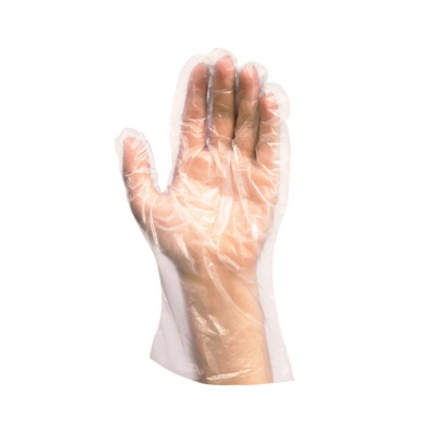 Rukavice jednorázové HDPE L, 100ks