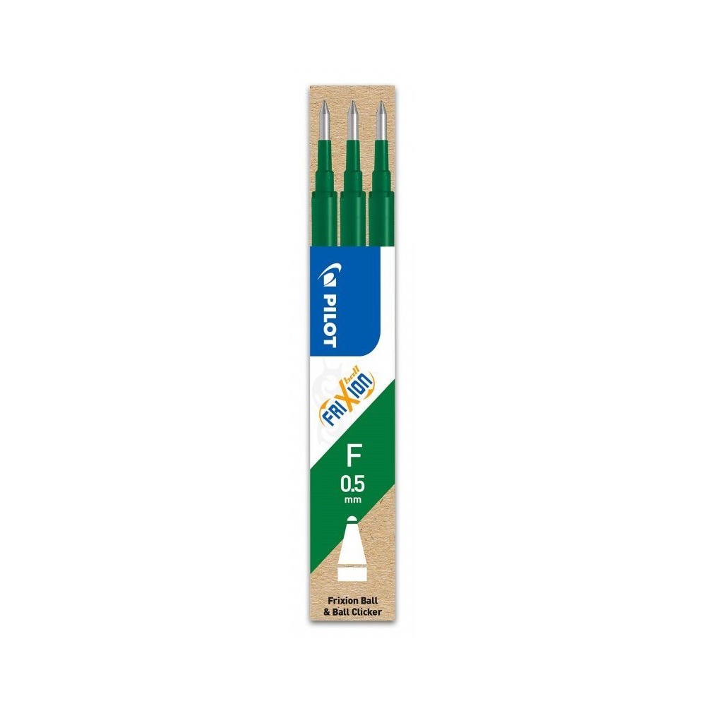 PILOT FriXion náplň 0.5 F zelená, 3ks PILOT FriXion náplň 0.5 F zelená, 3ks