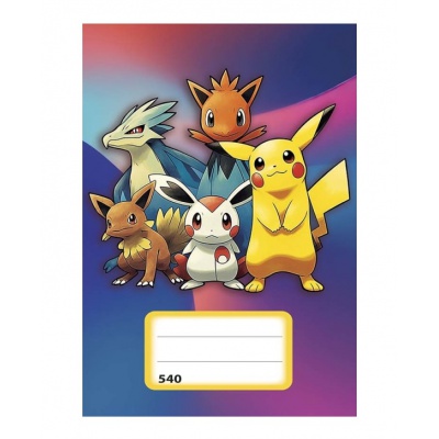 Sešit 540 čistý Pokémon
