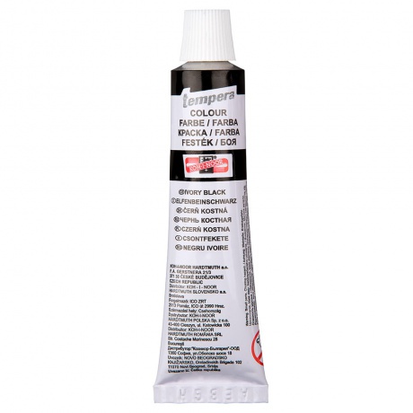 Tempera 16ml černá Kohinoor