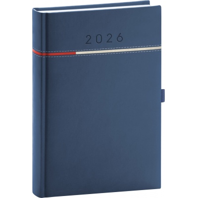 Diář 2026 Denní A5 Tomy modročervený
