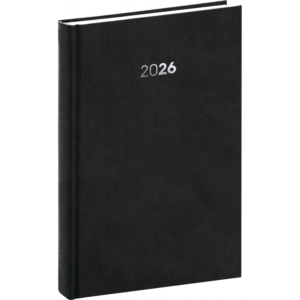 Diář 2026 Denní A5 Balakron černý Diář 2026 Denní A5 Balakron černý